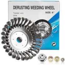   Rasenmäher-montierte Pflasterbürste – Unkrautentferner – 15 cm