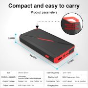 TS-T23 autó bikázó powerbank 3in1