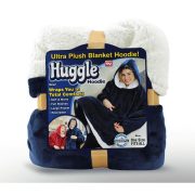 Plüschiger Huggle-Hoodie mit Kapuze und Vordertasche
